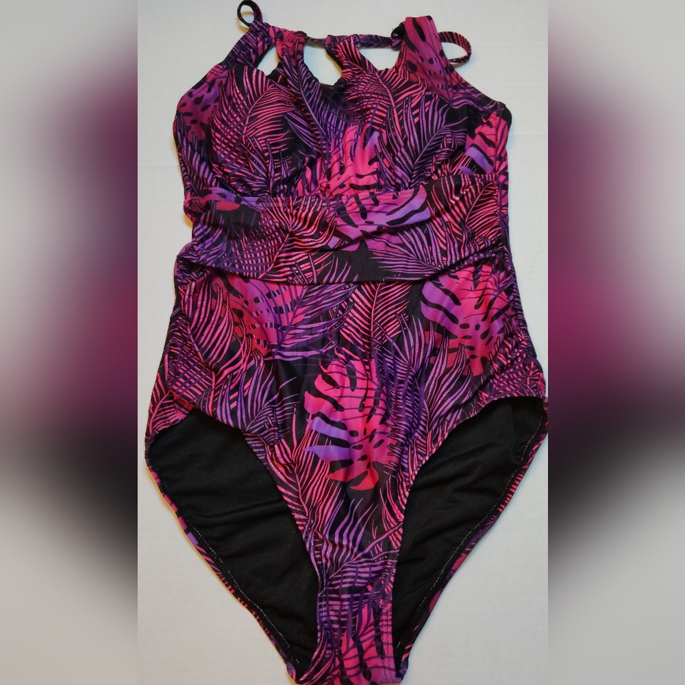 Tropical Pink and Purple Women's Swimsuit